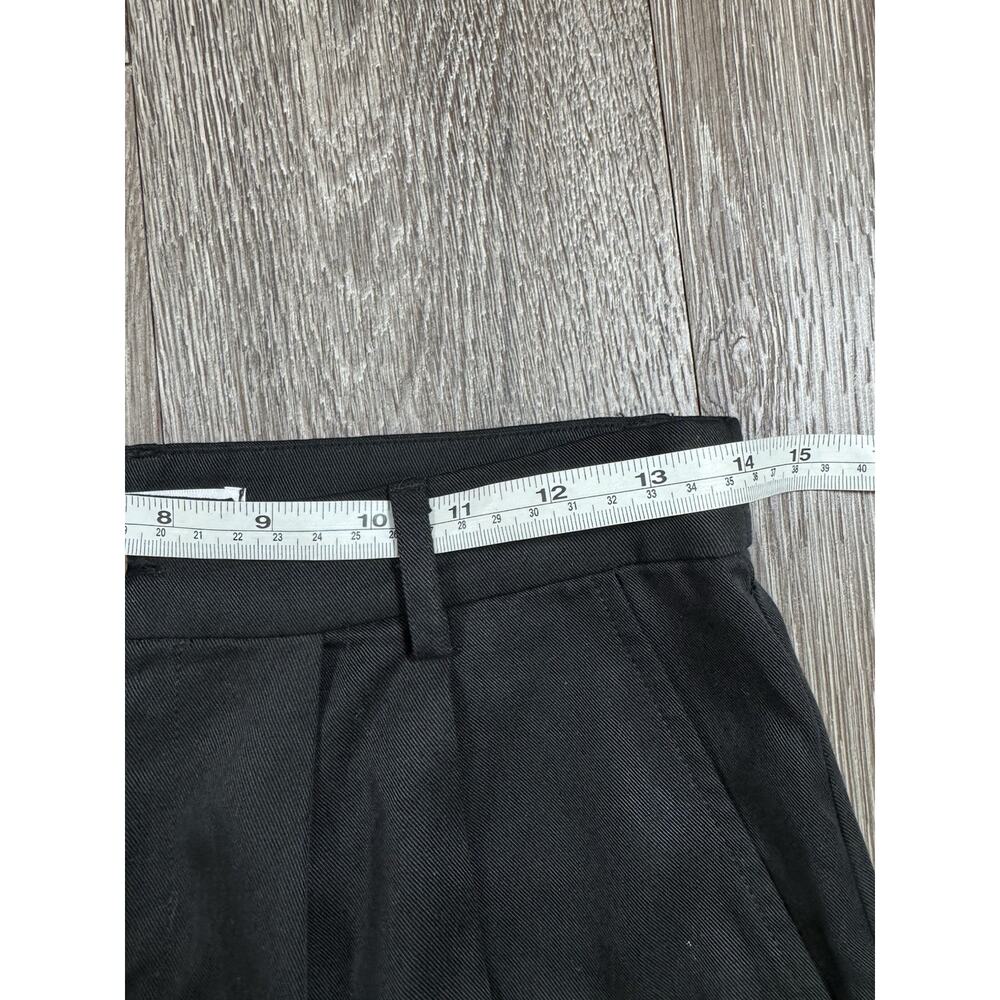 Reformation Black Pleated Relaxed Bottom Flare Pants -Sz 6~ Stylish~ - Picture 9 of 15